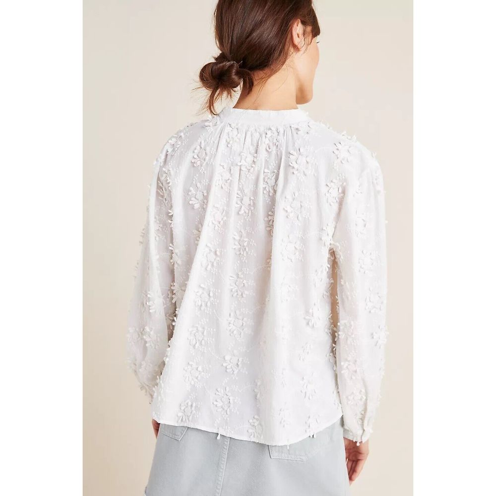 Anthropologie Seen Kept Worn Jeanette Blouse In Pink Size 4.A38 - Picture 4 of 7